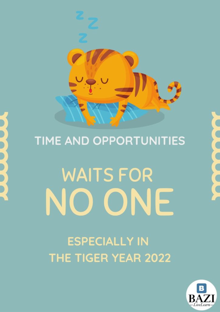 Time and Opportunities Waits For No One Especially in The Tiger Year 2022